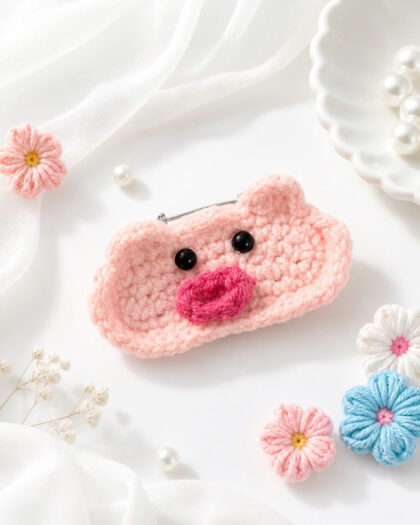 Ghim Cài Heo Len Handmade