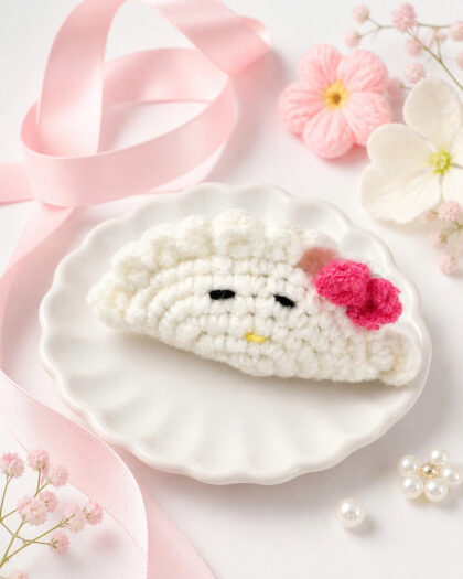 Ghim Cài Sủi Cảo Hello Kitty